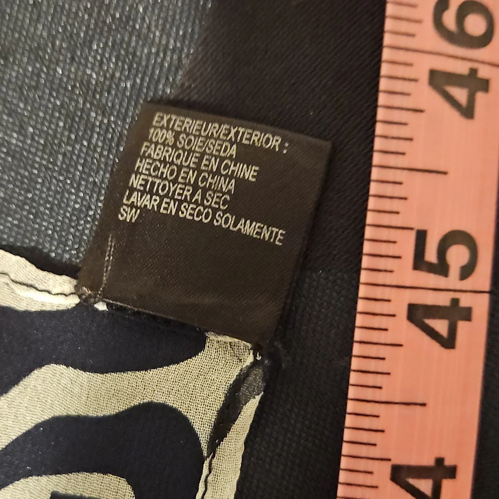 Zebra Print Oblong Scarf - Picture 3 of 5